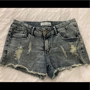 Denim shorts